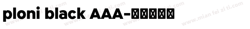 ploni black AAA字体转换